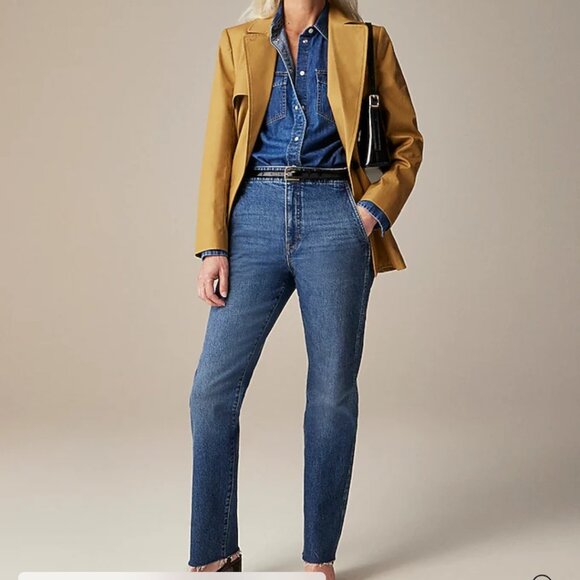 J. CREW High rise Straight Jean with Slant Pockets Size 29 - Picture 1 of 9